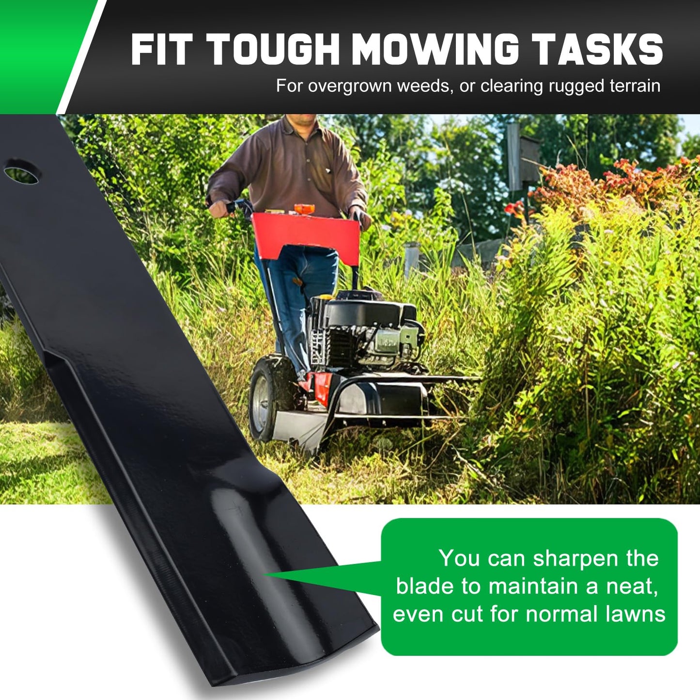 Grasscool 793794 Blades Compatible with Hustler Raptor Fastrak Super Z SD SDX XD XDX 60" Zero Turn Riding Mower Replace for 794214 606253 794685 600901 603992 794230