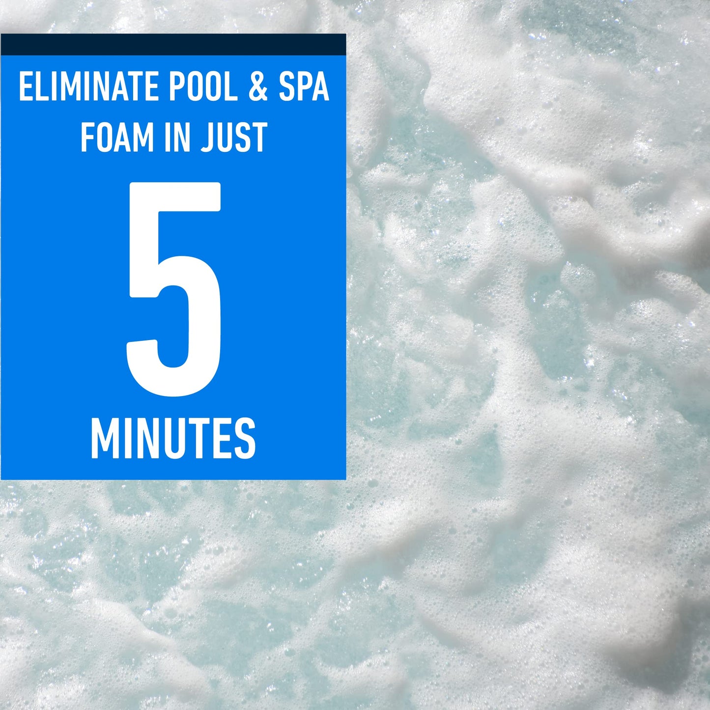 Essential Values Hot Tub Foam Eliminator - 2 Pack Pool & Spa Defoamer (32oz/ Bottles) - Eliminate Foam Without Harsh Hot Tub Chemicals - Safe Silicone AntiFoam