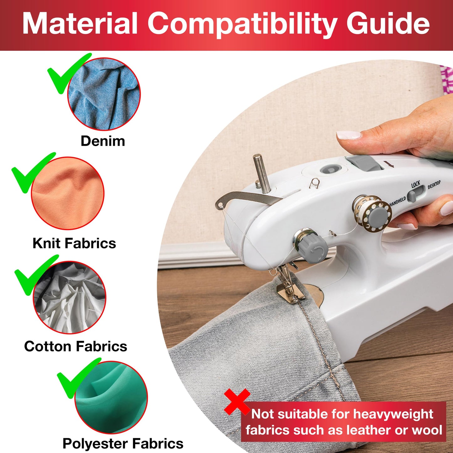 SINGER Stitch Quick + Portable Cordless Mending Machine Bundles (Two Thread Stitch Quick + & Bundle)