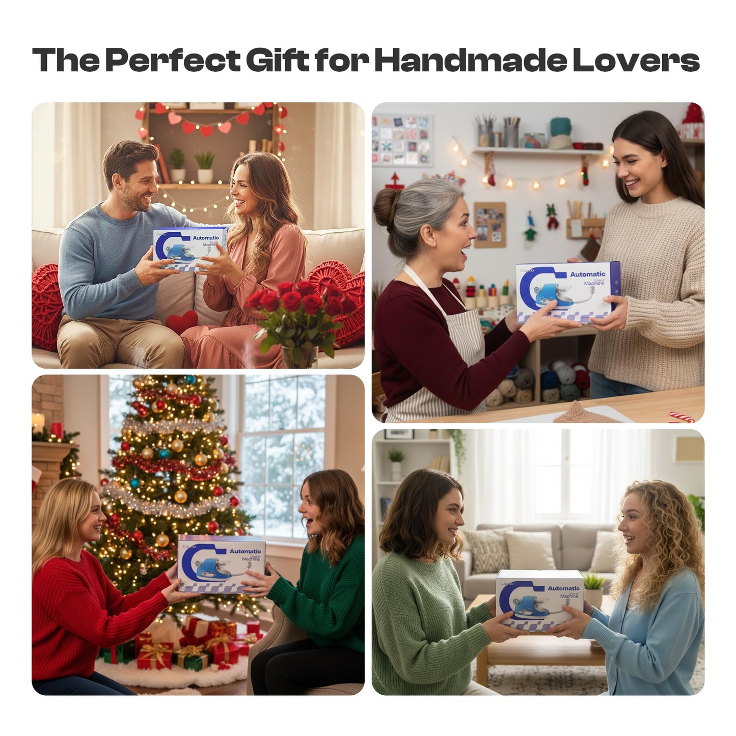 Caydo Automatic i Cord Knitting Machine Pro, Electric i-Cord Knitter with Powerful 3-Speed Adjustable, Hands-Free Highly Efficient Yarn Knit Helper, Crochet iCord Maker Tool for Fast DIY Craft Project