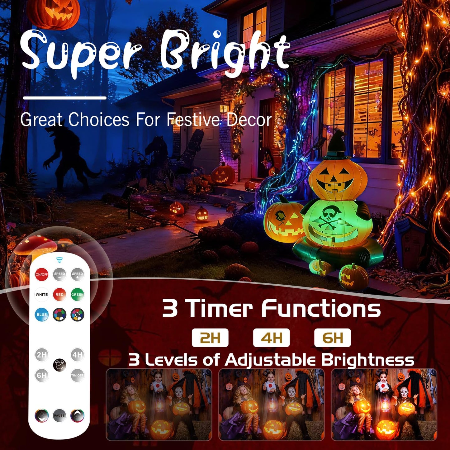 Askyli Pool Lights for Above Ground Pools, Upgraded Rechargeable Dynamic Lighting Inground Pool Lights that Float w/Remote, 16H Runtimes Underwater LED Pools Light with Timer Off for Hot Tub Pond-2PC