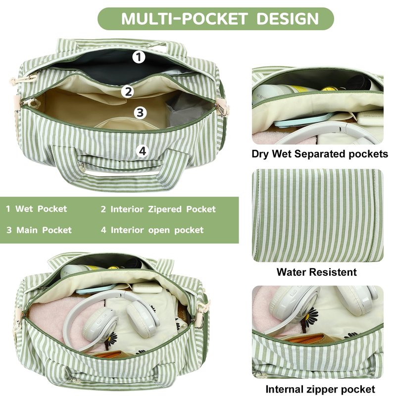 BLUBOON Duffle Bag Girls Kids Cute Gym Bag with Shoes Compartment & Wet Separation Waterproof Sports Overnight Travel Bag