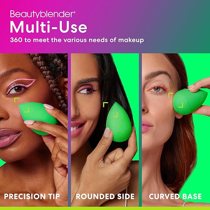 Beautyblender® Bio Beauty Blender Makeup Sponge, Super-Soft Foam Easily Blends Foundations, Powders & Creams, Made in USA, Reusable, Washable, Streak Free Application