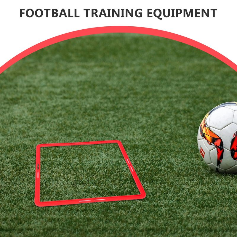 POPETPOP Square Agility Rings, 6pcs Speed Rings, Youth Agility Footwork Training Speed Hurdles Ladder Fitness Equipment Sport Workout Home Gym