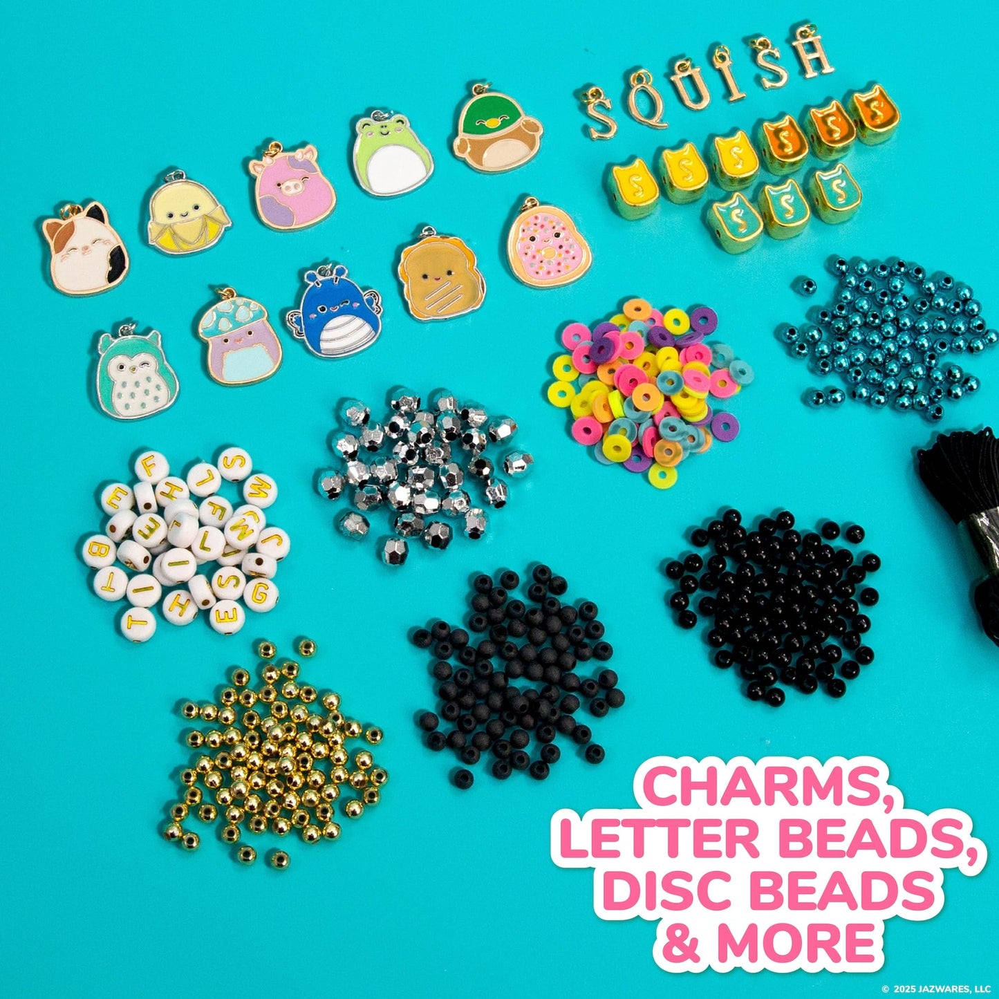 Original Squishmallows Bracelet Design Set, Cute & Friendship Bracelet Kit, Jewelry Making Kit, Charm Bracelet Making Kit, Beading & Jewelry Making, Friendship Bracelet Making Kit