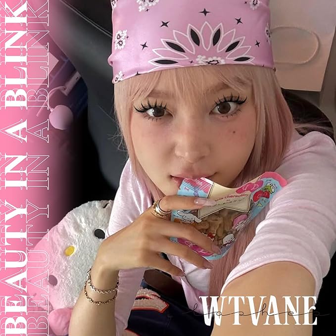 Anime Lash Clusters Kit Wispy Eyelash Clusters DIY Lash Extension Kit with 5-6mm Bottom Lashes 8-16mm Thin Band Individual lashes 175Pcs Manga Eyelash Extension Kit with Lash Glue, Tweezers by WTVANE