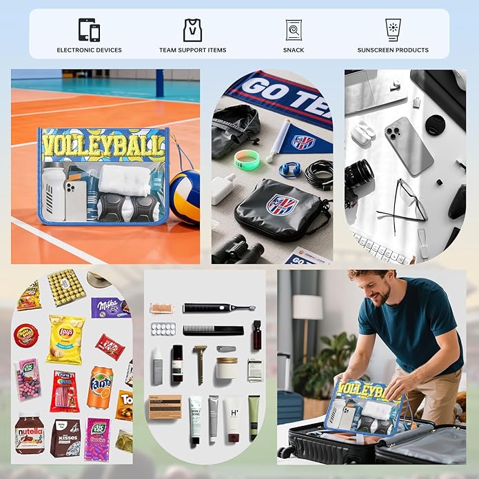 Baseball Gift Bags Baseballs Treat Bags Team Gifts Clear Chenille Letter Zipper Pouch Accessories Stuff Sport Portable