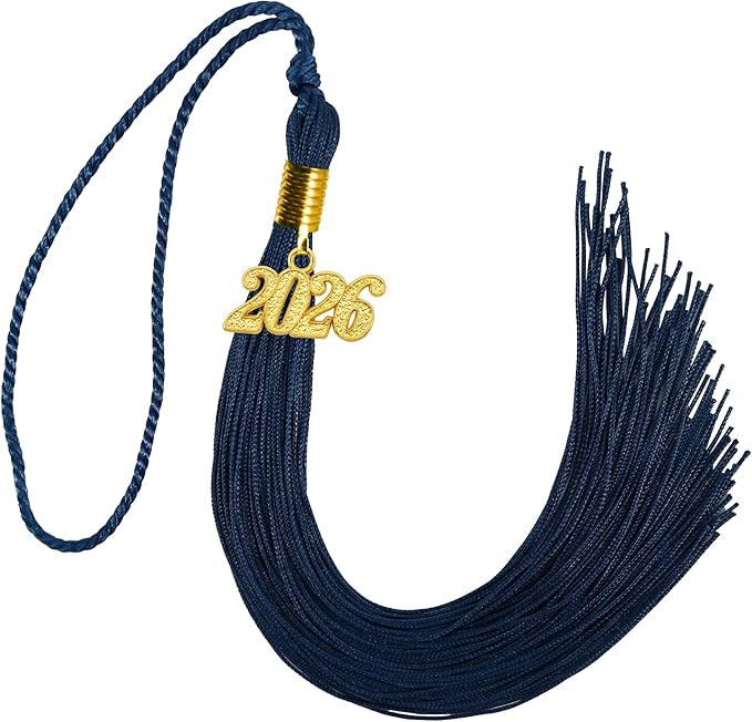GraduationMall Single&Multiple Color Graduation Tassel with 2026 Year Charm 9"
