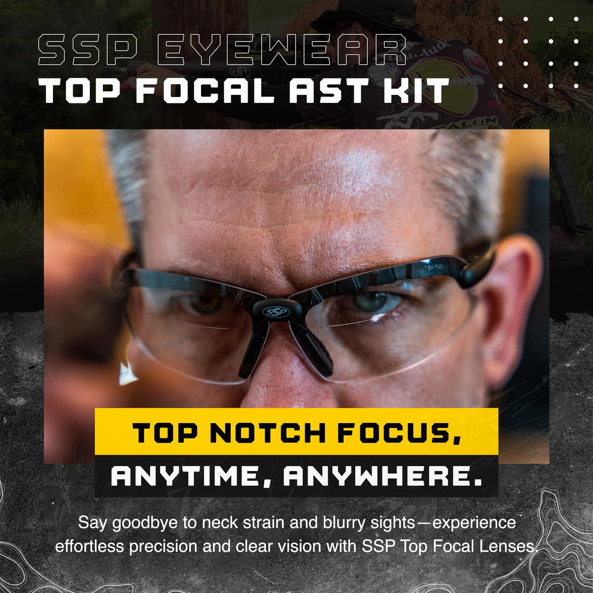 First Responder's Choice! Tactical Shooting Glasses for Front Sight Focus 99% of Inaccuracy Occurs When You Can’t See Your Sights. Maintains a Natural Shooting Stance. Top Focal® Anti-Fog, ANSI Z87.1+