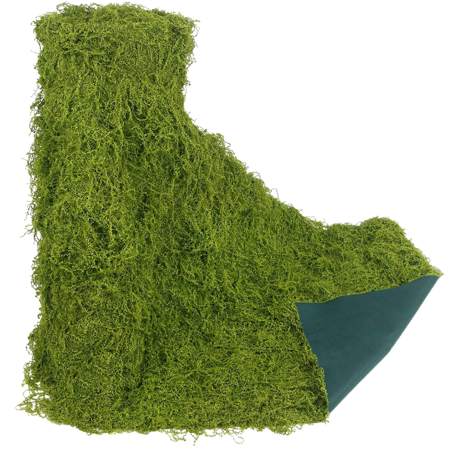 FAICOIA Fake Moss Rolls for Crafts Table Runner Party Centerpieces Decoration 16" x 118" Artificial Moss for Plants Indoor Green Faux Grass for Planters DIY Fairy Garden Floral Wedding 40 x 300cm