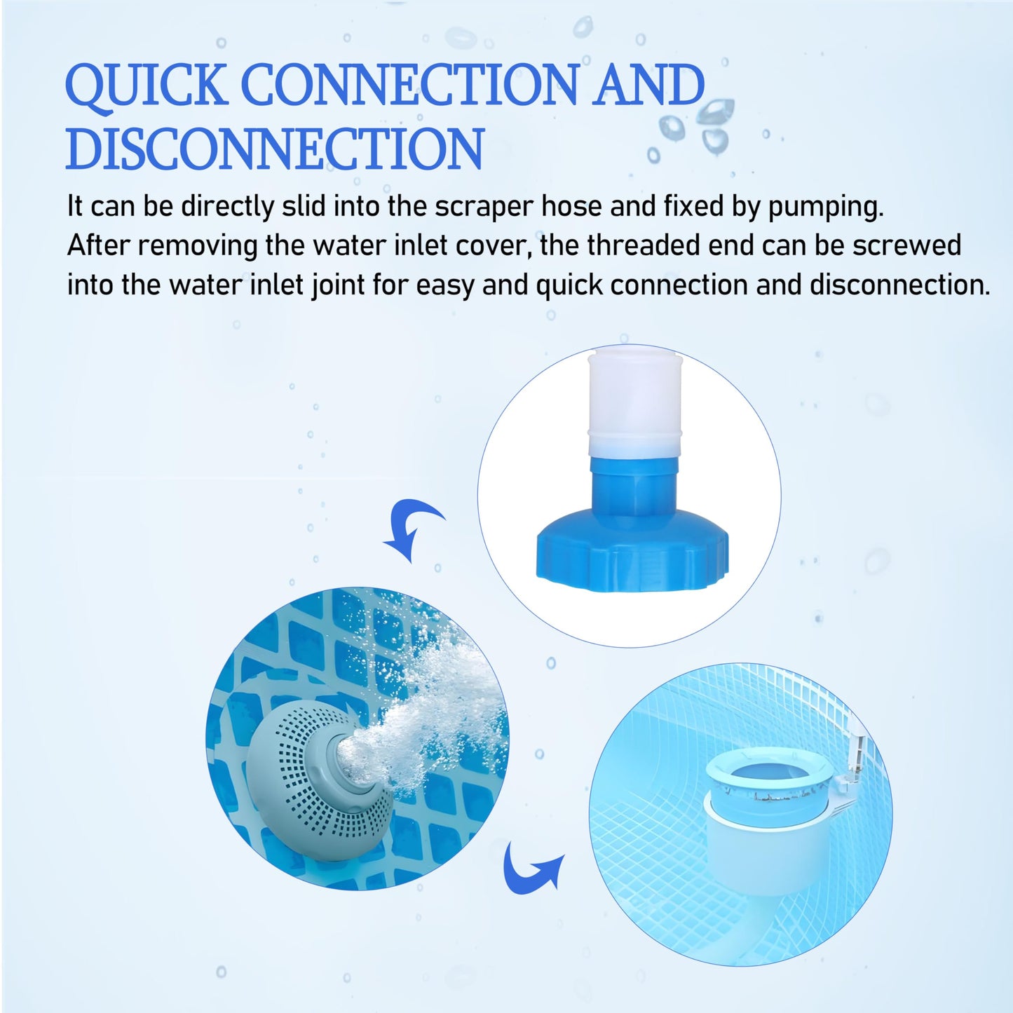 25016 Pool Skimmer Hose & Adapter B Replacement Set – Universal Fit for Intex Above Ground Pools | Leak-Proof Connections