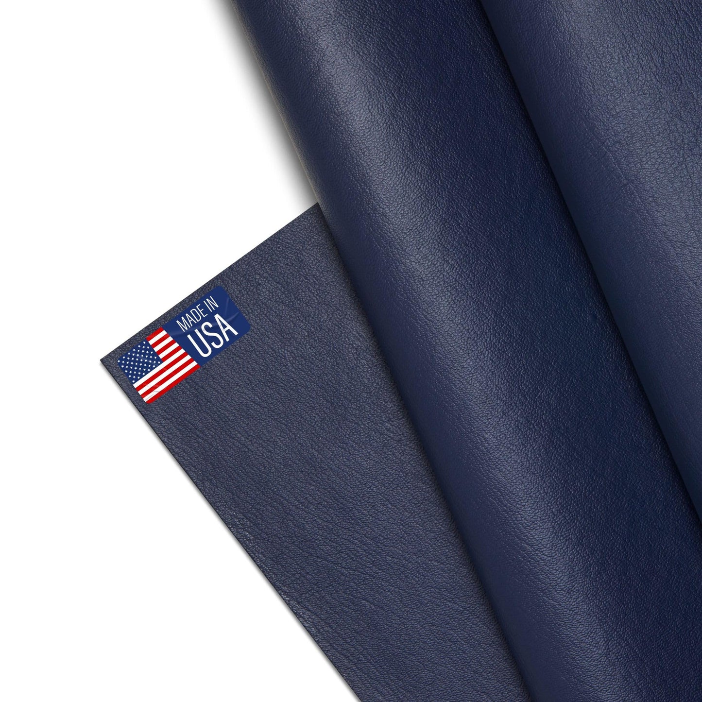 Marine Vinyl Fabric, Upholstery Faux Leather, Outdoor Boat Automotive, DIY and Crafting Pleather - 5 Yard Roll (Navy)