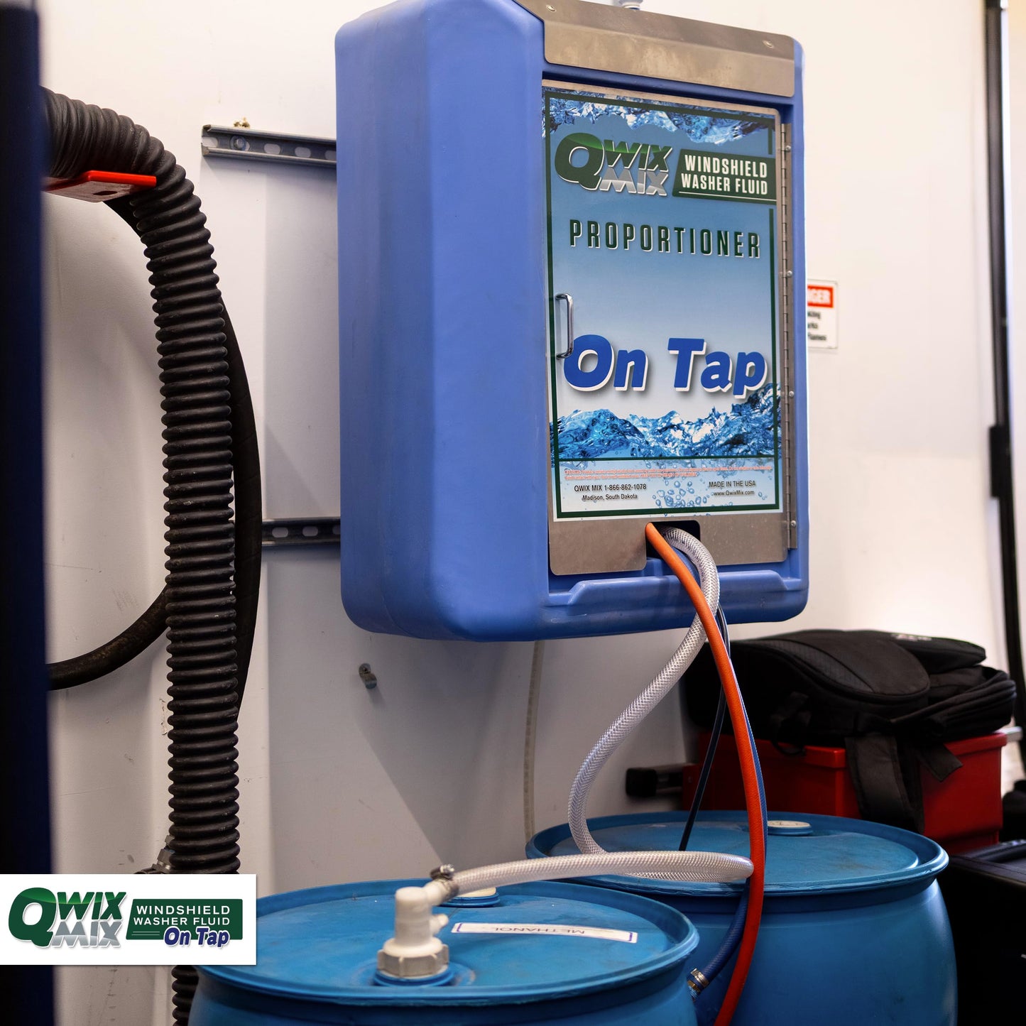 Qwix Mix Windshield Washer Fluid Concentrate, 1 Bottle Makes 32 Gallons, 1/4 oz. Makes 1 Gallon 100% Biodegradable