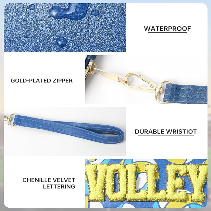 Baseball Gift Bags Baseballs Treat Bags Team Gifts Clear Chenille Letter Zipper Pouch Accessories Stuff Sport Portable