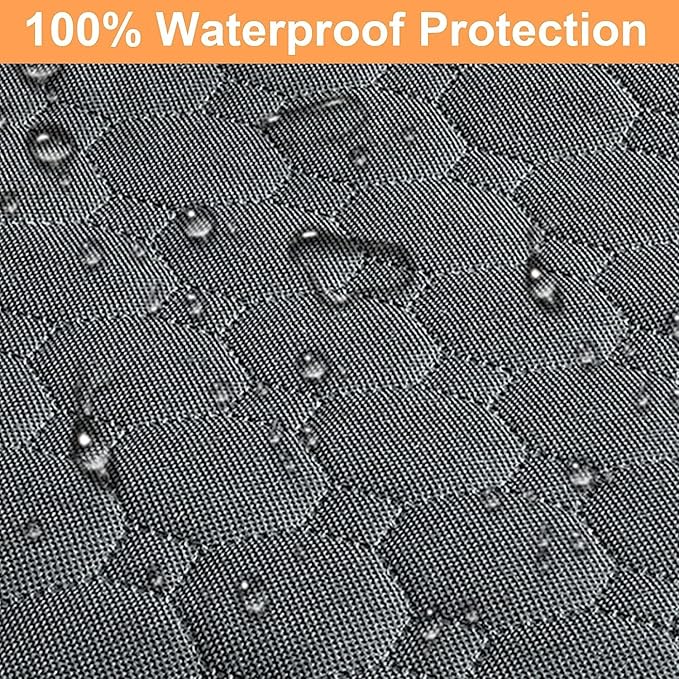 Mancro Dog Car Seat Cover for Back Seat, 2025 Upgraded 600D Heavy Duty Waterproof & Scratch-Resistant Dog Hammock for Car, Back Seat Pet Cover for Dogs with Sedan, Trucks and SUVs, Standard, Grey