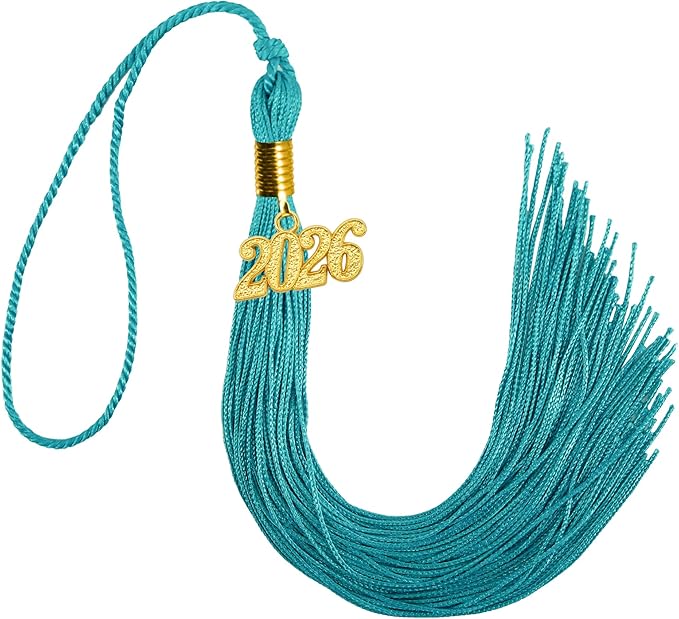 GraduationMall Single&Multiple Color Graduation Tassel with 2026 Year Charm 9"