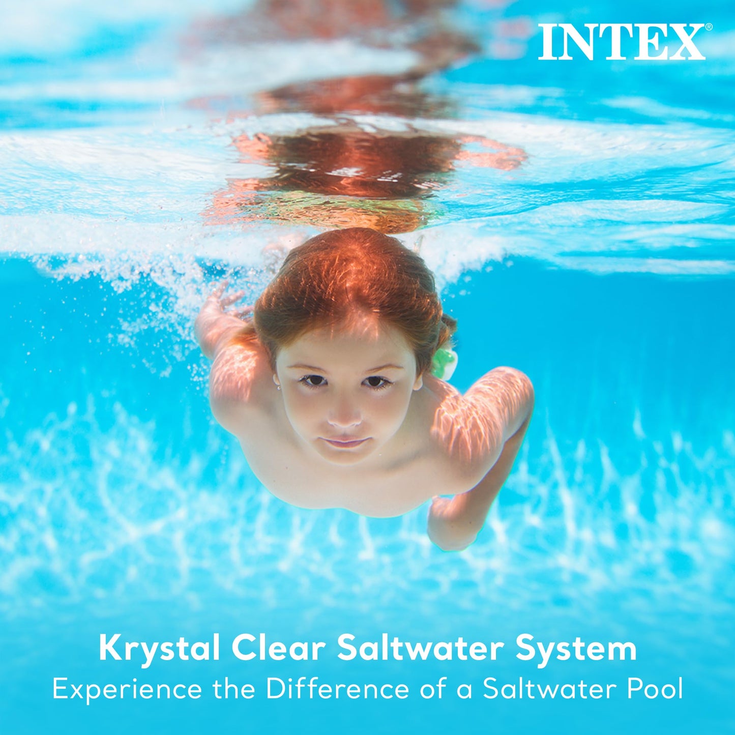INTEX Krystal Clear Saltwater Pool Chlorine System for Above Ground Pools up to 7,000 Gallons, Pool Cleaner with Automatic Timer and Self Cleaning