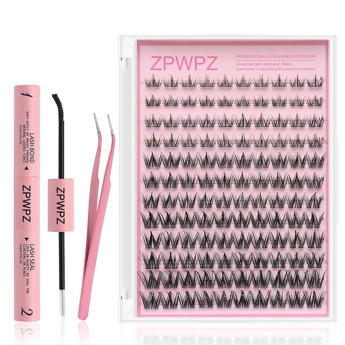 Manga Lash Clusters Kit Eyelash Clusters Eyelashes Anime Lash Clusters With Spikes Eyelash Extension Kit With Lash Bond And Seal Wet Look Spiky Cluster Lashes (cutey kit 120pcs)