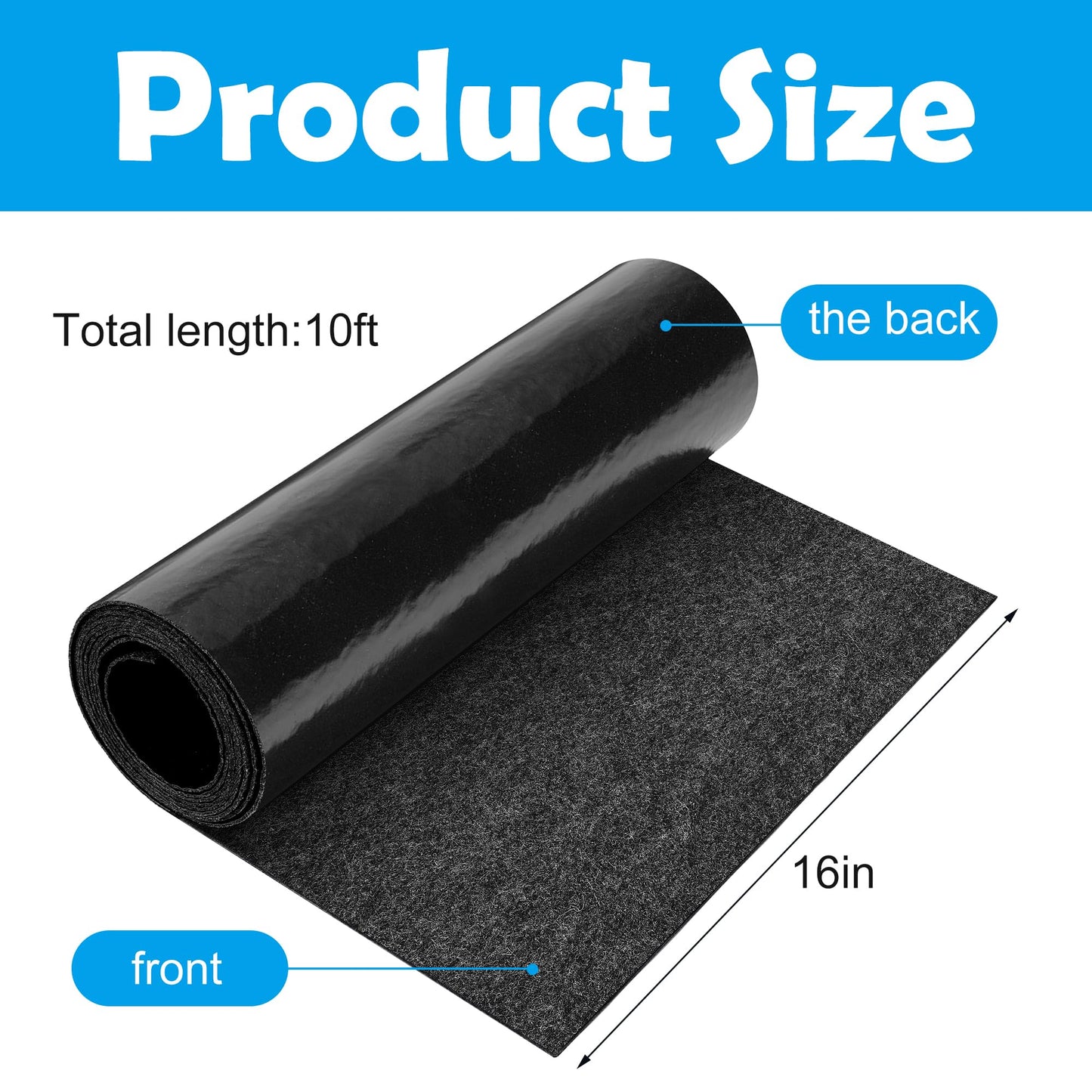 codree 10 Ft x 16 Inch Above Ground Pools Pathways- Absorb Water Pools Ground Walkways- Pool Spa Floor Mat Pad for Above Ground Pools, Spas, Hot Tubs