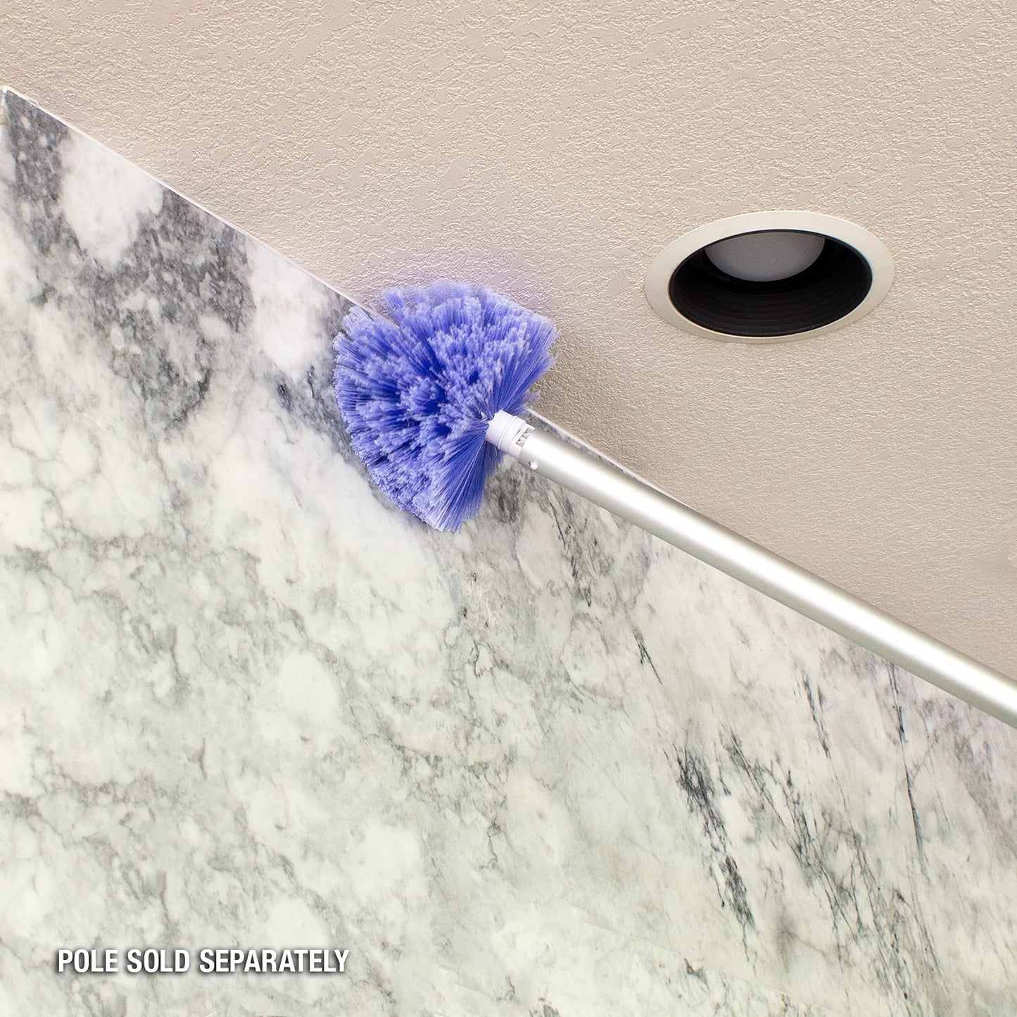 Poolmaster Cobweb Brush, Indoor and Outdoor Spider Web Remover for Ceilings, Corners, Patios and Pool Cages, Fits Standard Pole