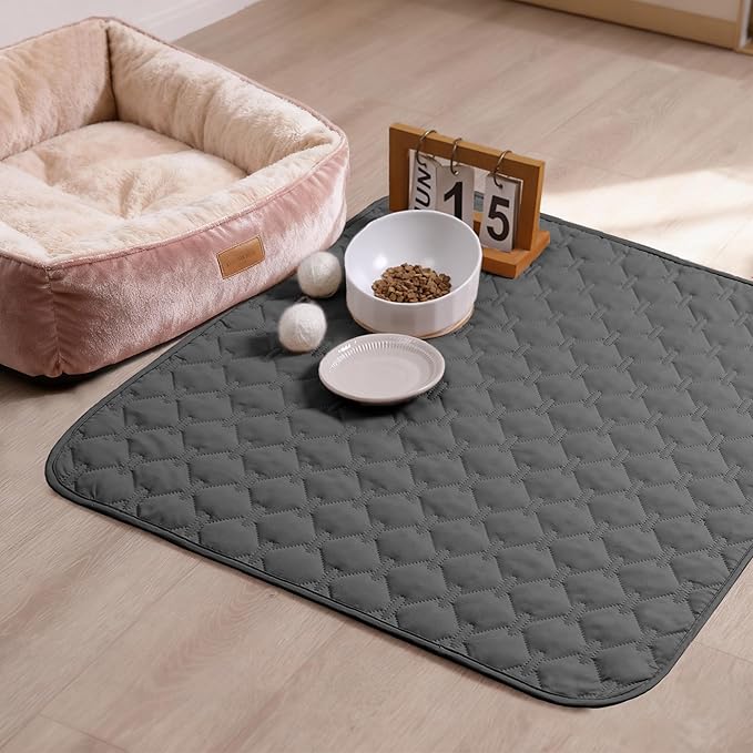 gogobunny 3X Stronger Waterproof Pet Blanket, Scratch Proof Furniture Protector for Dogs Cats, Reversible Cover 30x30 Inch, Dark Grey