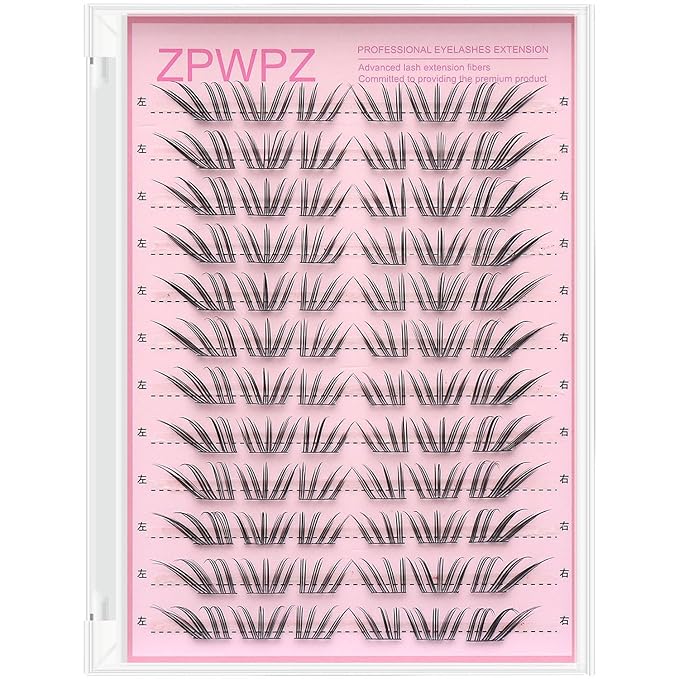 Manga Lash Clusters Kit Eyelash Clusters Eyelashes Anime Lash Clusters With Spikes Eyelash Extension Kit With Lash Bond And Seal Wet Look Spiky Cluster Lashes (croal 72pcs)