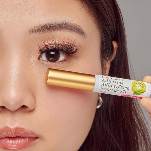 Kiss Lash Adhesive, Lash Glue, 24hr Strip Eyelash Adhesive, Clear, Includes Lash Adhesive, Long Lasting Wear, Can Be Used with Strip Lashes and Lash Clusters