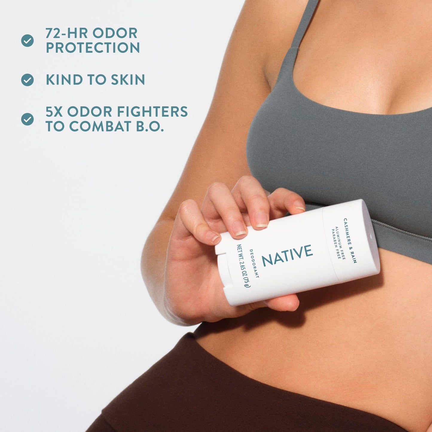 Native Cashmere & Rain Twin Deodorant Bundle Pack 2 x 2.3 oz