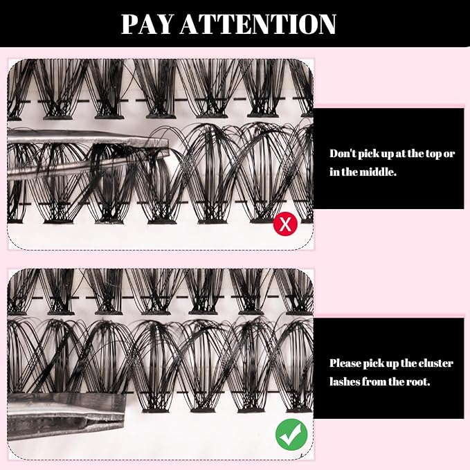 Lash Clusters 320pcs Individual Lashes 30D&40D&60D DIY Lash Extensions Lash Clusters False Eyelashes Natural Look 11-20mm Mix Cluster Eyelash Extensions EASY TO USE (30D+40D+60D-0.07D)