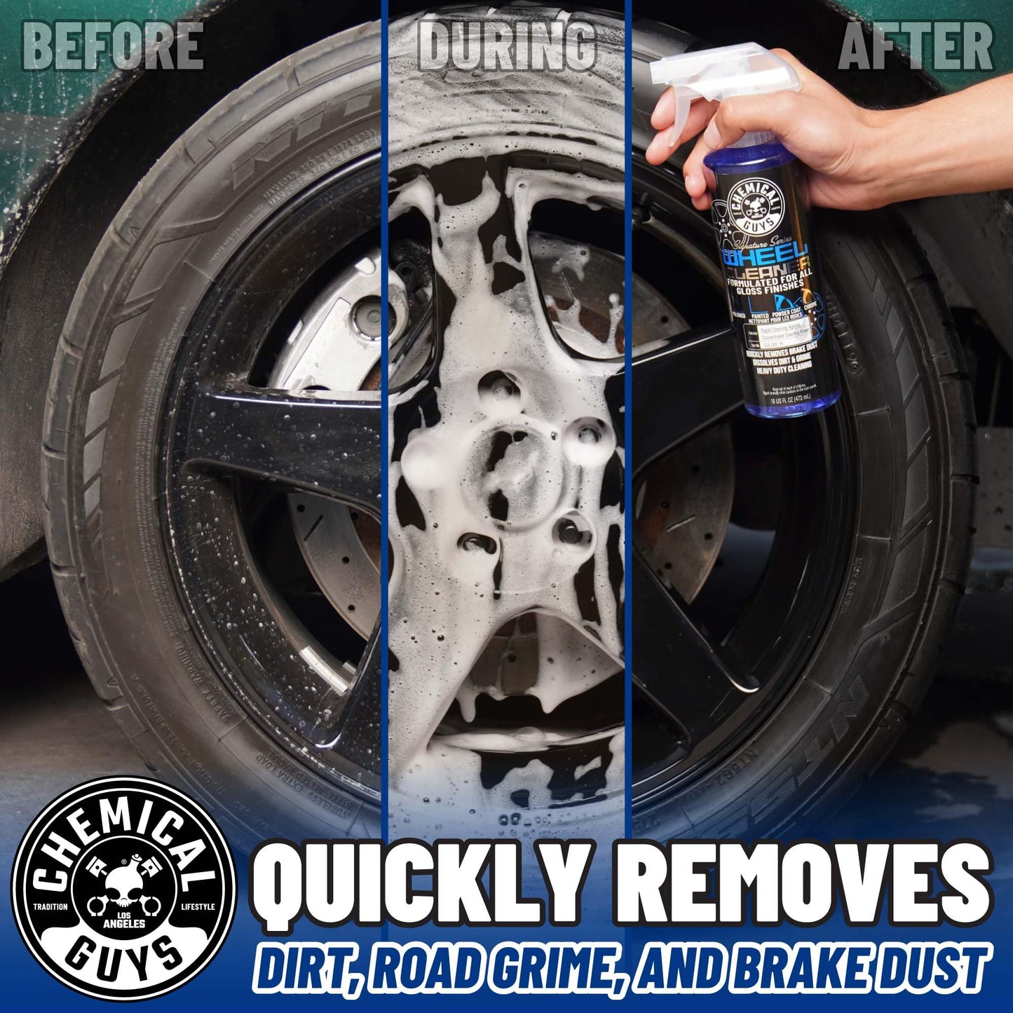 Chemical Guys CLD_203_1602 Signature Series Wheel Cleaner, Formated For All Gloss Finishes, Safe for Cars, Trucks, SUVs, Motorcycles, RVs & More 16 fl oz (2 Pack)