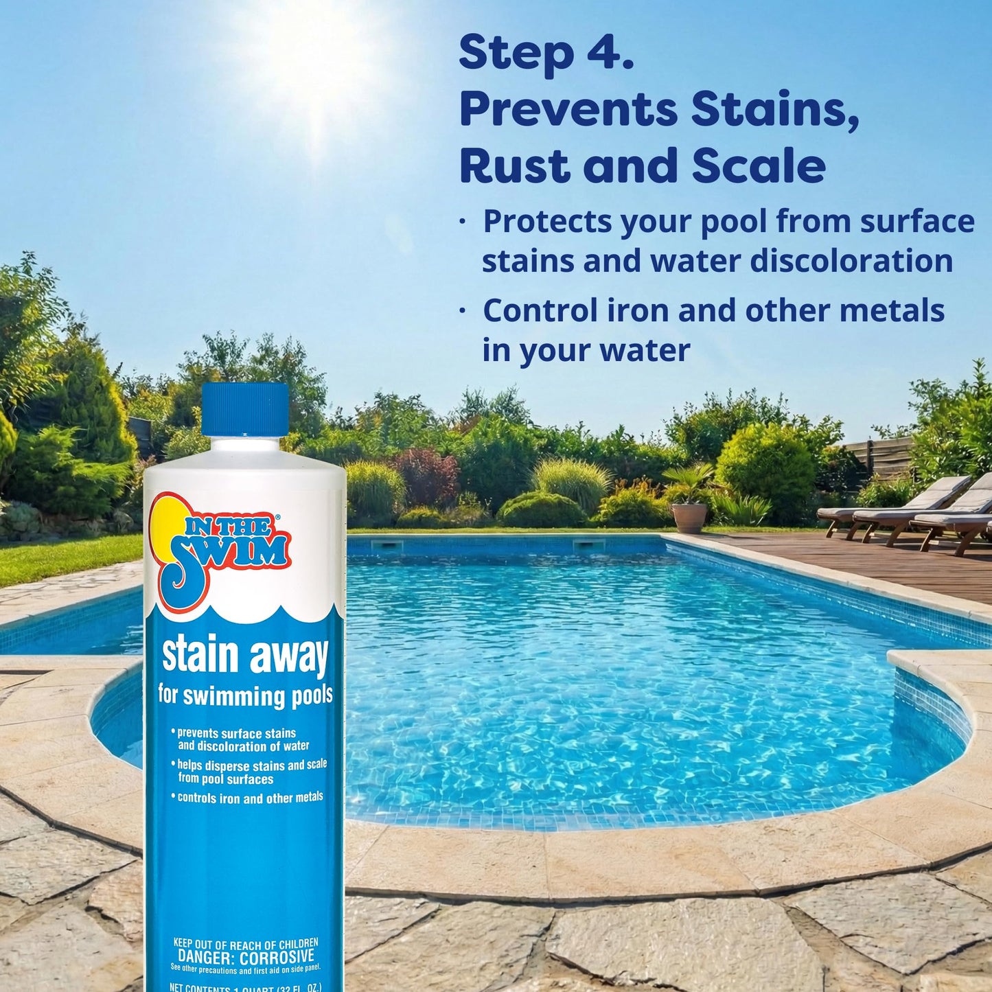 In The Swim Opening Kit and Chlorine Bundle - Pre-Measured Opening Kit for Easy Use - 10 Pound Bucket of 3-Inch Stabilized Chlorine Tablets - Inground and Above Ground Pools Up to 7,500 Gallons