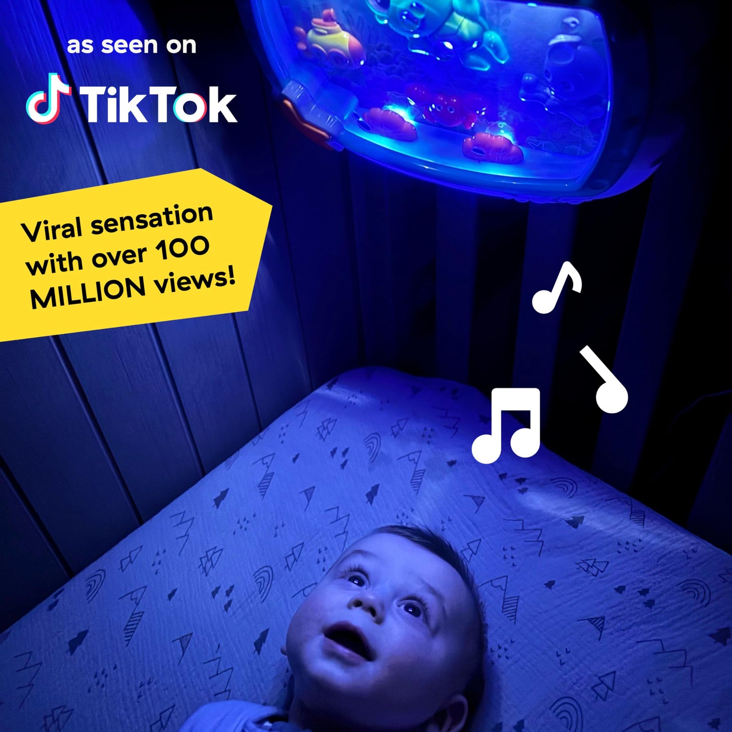 Baby Einstein Sea Dreams Soother Musical Crib Toy and Sound Machine, Newborn and up