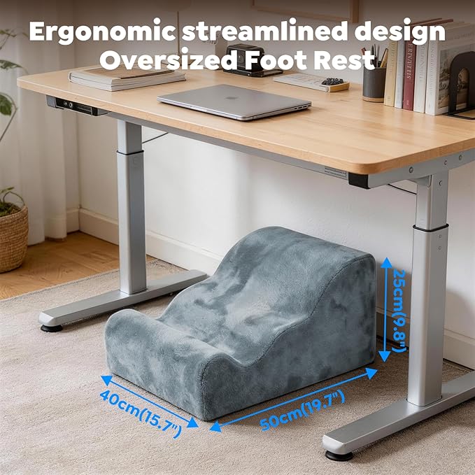 Foot Rest Under Desk Versatile Footrest with Heel Support,Ergonomic 3-Tier Foot Stool for Office, Under Desk, Chair Gaming Chair & Sofa, Leg Elevation Pillow,Supports Posture