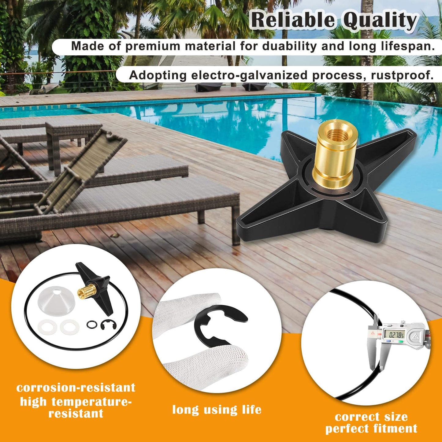CX900G Pool Filter Locking Knob & CX900DA Knob Kit Fit for Hayward Star-Clear Plus Cartridge Filter Models C751 C900 C9002 C1200 C12002 C12002S, Replace for CX900D/CX900H/CX900W/C900J/CX900F