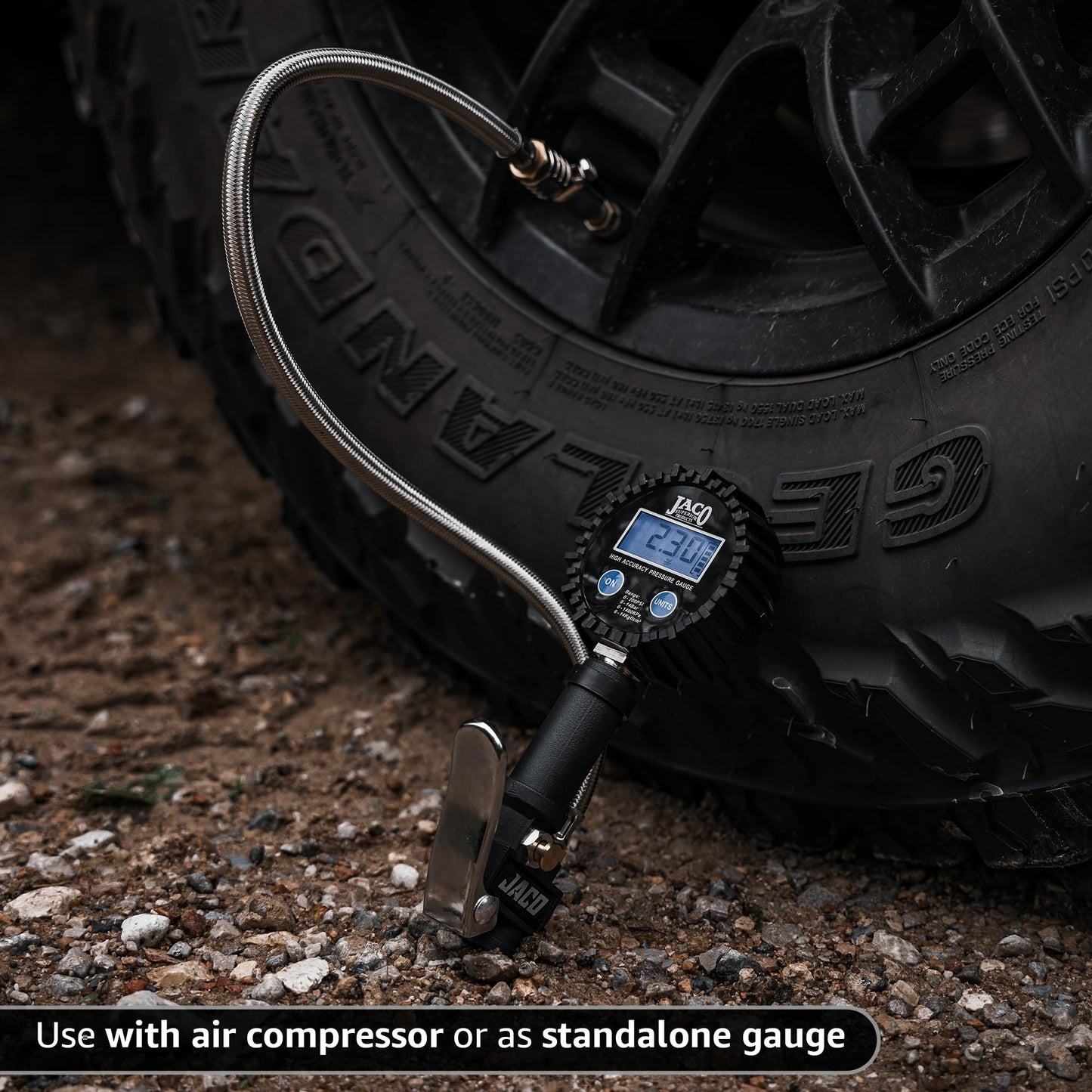 JACO FlowPro Digital Tire Inflator with Pressure Gauge - 200 PSI