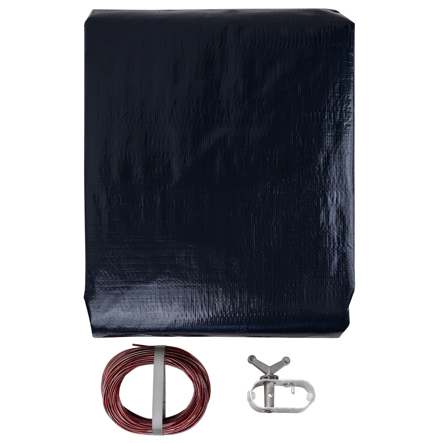 Winter Block 15’ ft. Round Pool Winter Cover for Above Ground Pools - 8-Year Warranty, Cold and UV Resistant, Weatherproof and Durable, Winch & Cable Included