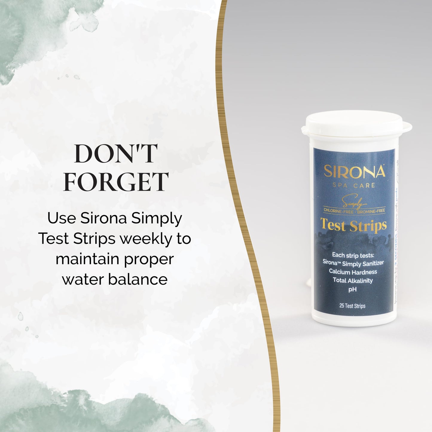 Sirona Spa Care Simply Waterline Control – Step 1 in The 3-Step Sirona Simply Chlorine-Free & Bromine-Free System for Spas & Hot Tubs, 32 fl oz (82106)