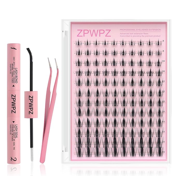 Manga Lash Clusters Kit Eyelash Clusters Eyelashes Anime Lash Clusters With Spikes Eyelash Extension Kit With Lash Bond And Seal Wet Look Spiky Cluster Lashes (AestheticÃ¢ÂÂ kit 120pcs)
