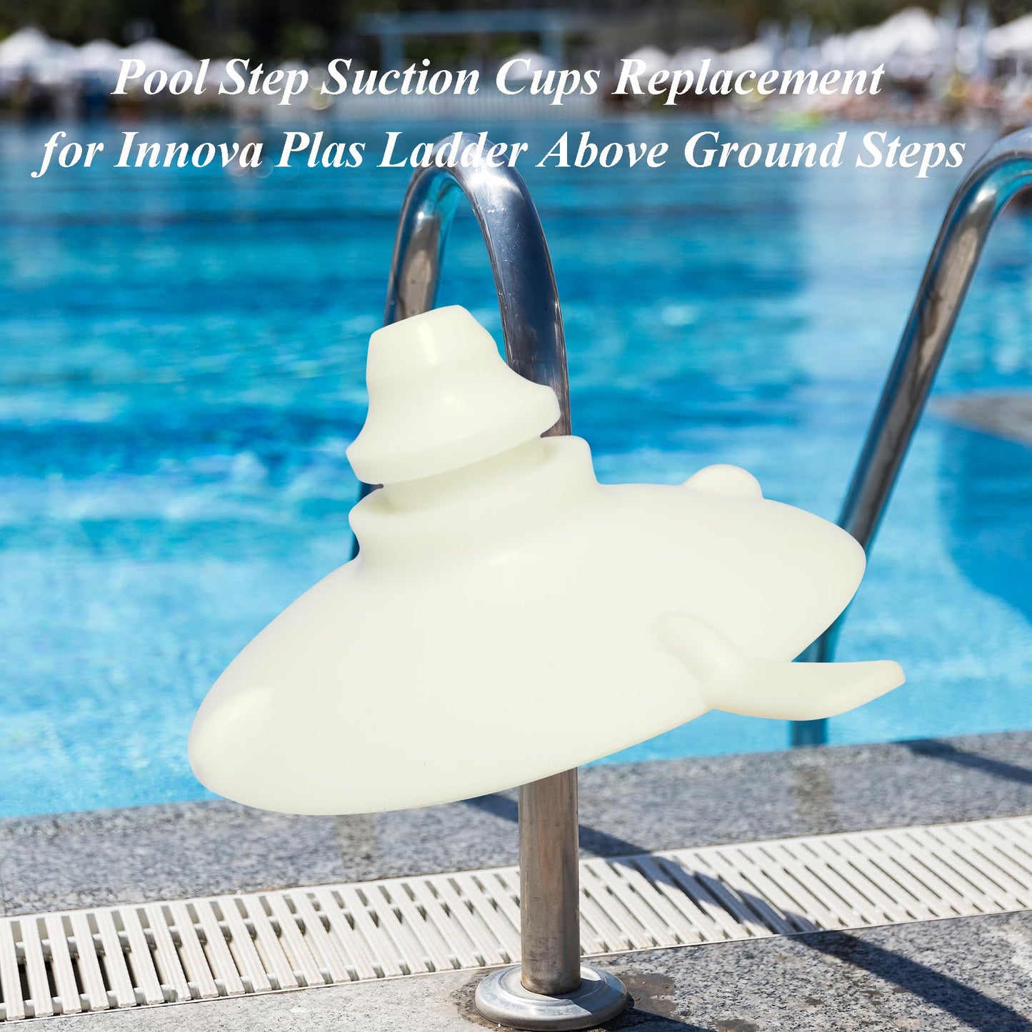 KACOMACO Pool Step Suction Cups Replacement for Innova Plas Ladder Above Ground Steps 4Pcs