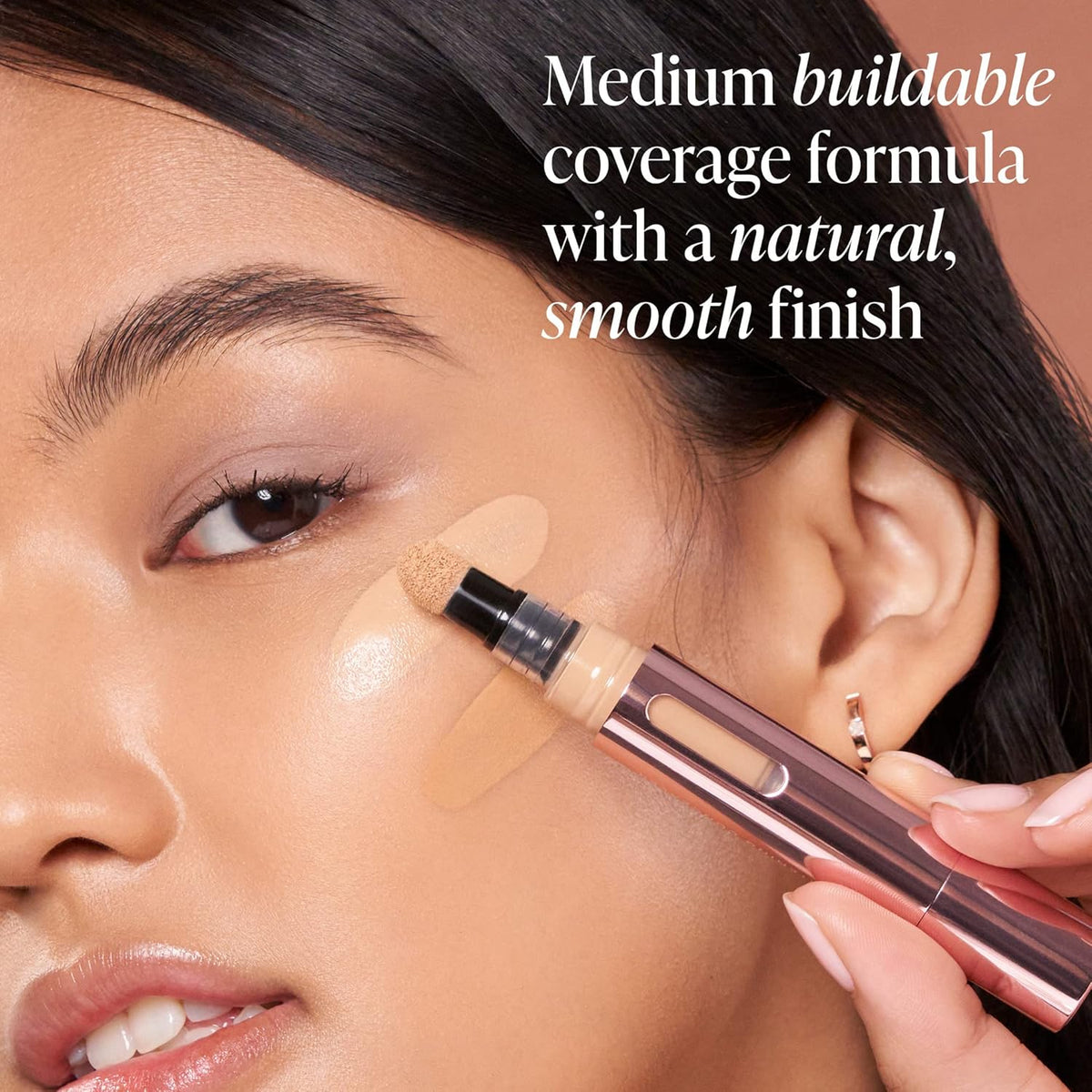 Mally Beauty - The Plush Pen Brightening Concealer Stick - Tan - Hydrating Turmeric, Vitamin E, and Hyaluronic Acid Infused Formula - Medium Buildable Coverage with a Natural, Smooth Finish