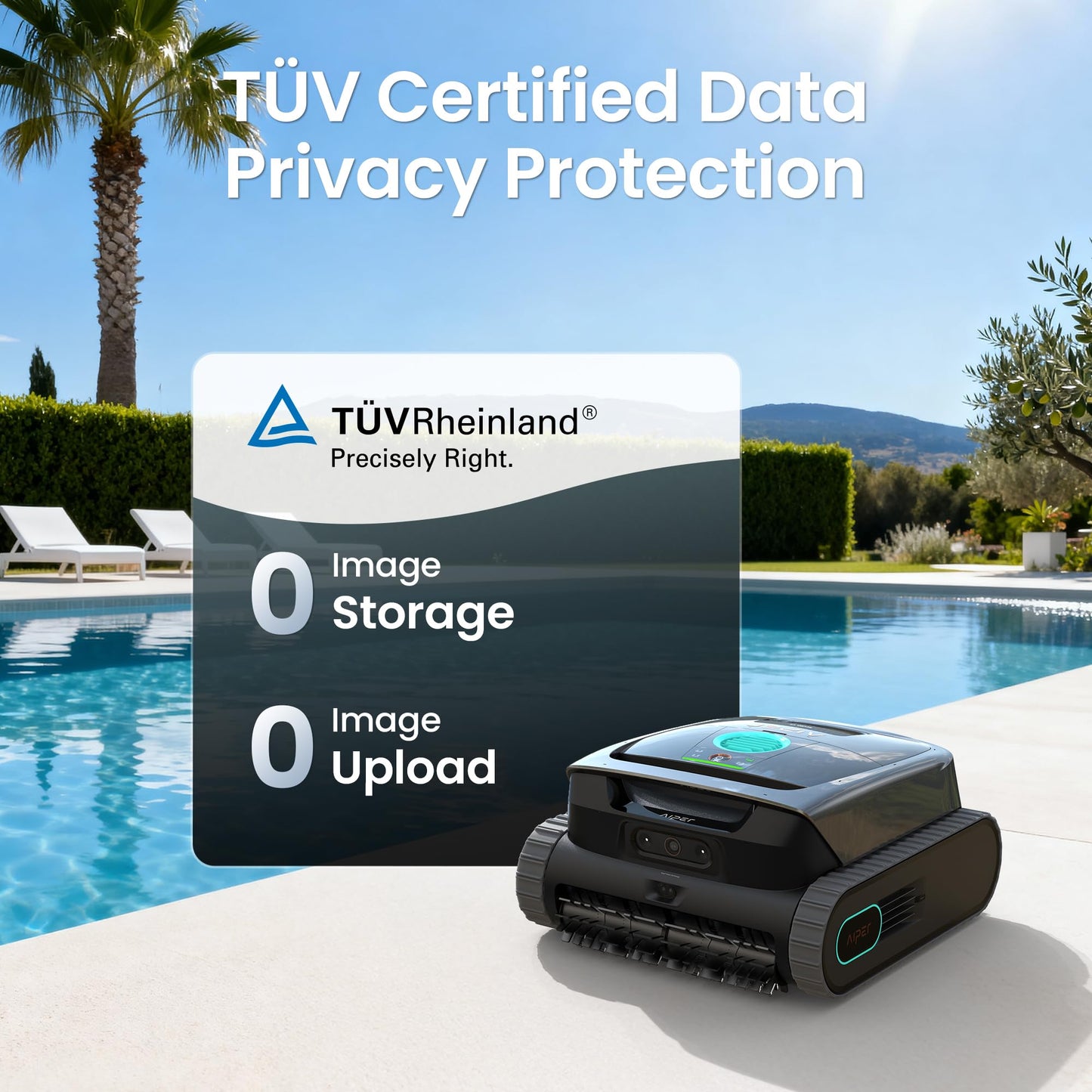 (2026 New) AIPER Scuba V3 AI Vision Cordless Robotic Pool Cleaner, 10x Faster Pool Cleaning with AI Patrol, 24/7 Auto Cleaning, Smart Waterline Parking & Multi-Layer Filtration