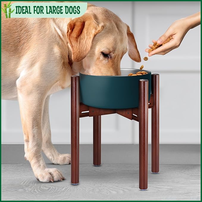 Stand for Dog Water/Food Bowl, Fountain or Feeder - Ideal for Large Dog Breeds - Adaptable Size with Lock - Bowls Not Included