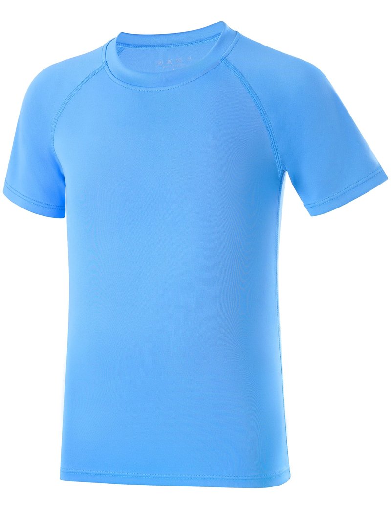 DRONIRING Boys Rash Guard Swim Shirt, UPF 50+ Sun Protection Short Sleeve Rashguard, Kids Quick Dry Beach Surfing Water Shirt