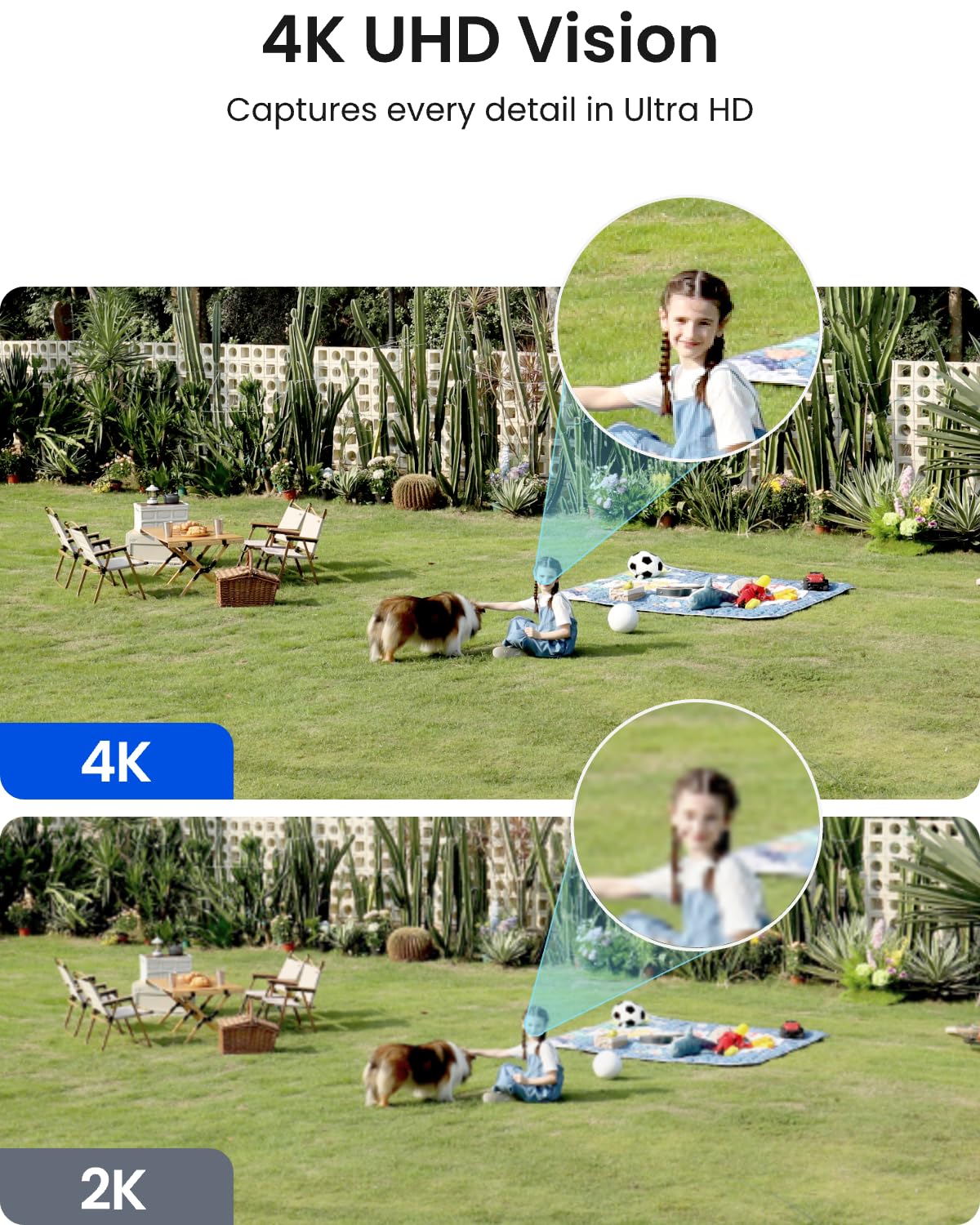 REOLINK Argus 4 Pro 4K Solar Camera Outdoor Wireless, 180° Dual-Lens 8MP Camera for Home Security, ColorX Night Vision, Smart People/Vehicle/Animal Detection, No Subscription, Local Storage