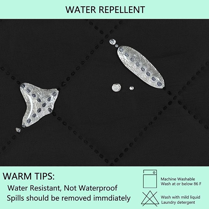 Reversible Loveseat Sofa Covers Couch Cover Furniture Protector(Loveseat Small,Black/Black)