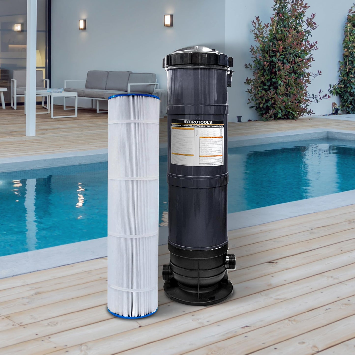 SWIMLINE HydroTools Above-Ground Pool Replacement Filter Element, 100 Sq. Ft. High-Performance Filter for Sure-Flo Cartridge Pump System, Element Only