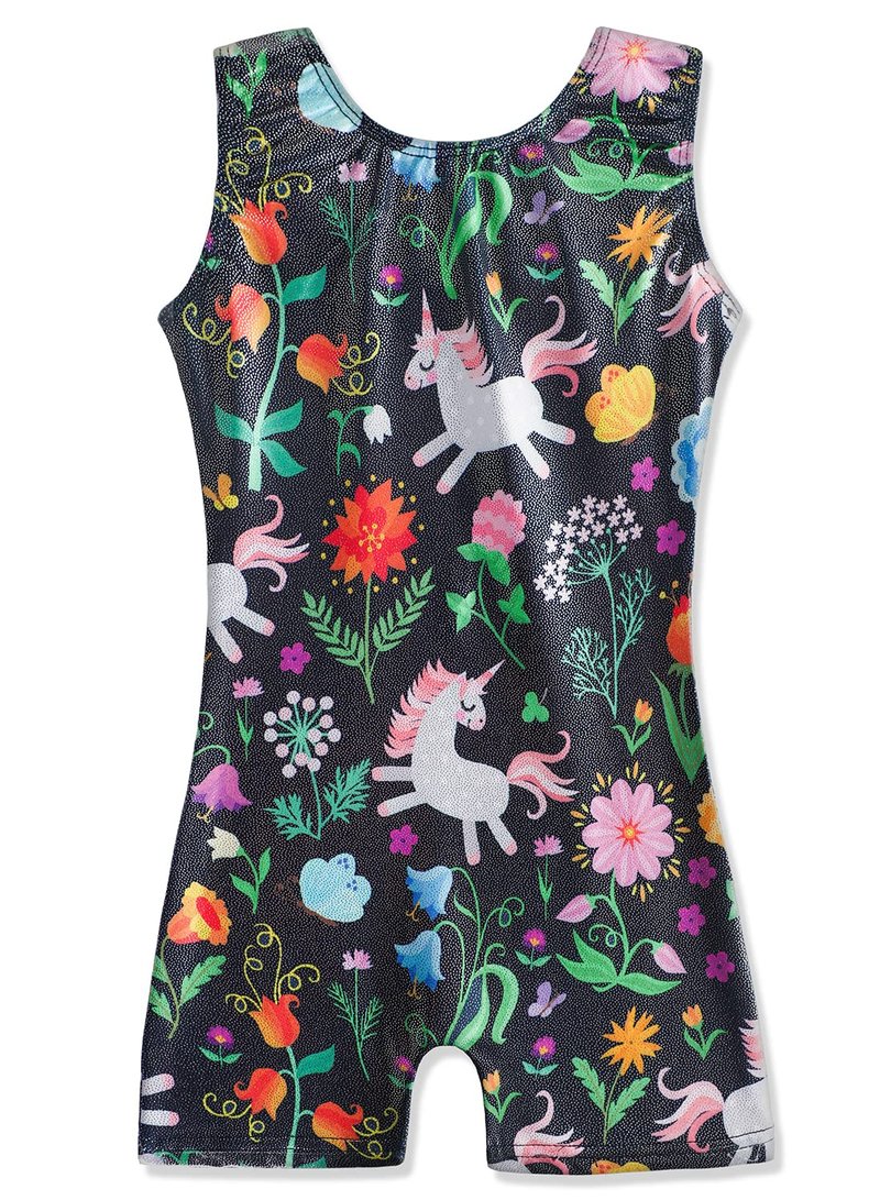 HOZIY Leotards for Toddlers Girls Gymnastics Baby Kids Leo Floral Unicorn Flower Black Tumbling Outfits Bodysuits Gimnasia 2t 3t 2-3t Sparkle Biketards Sparkle