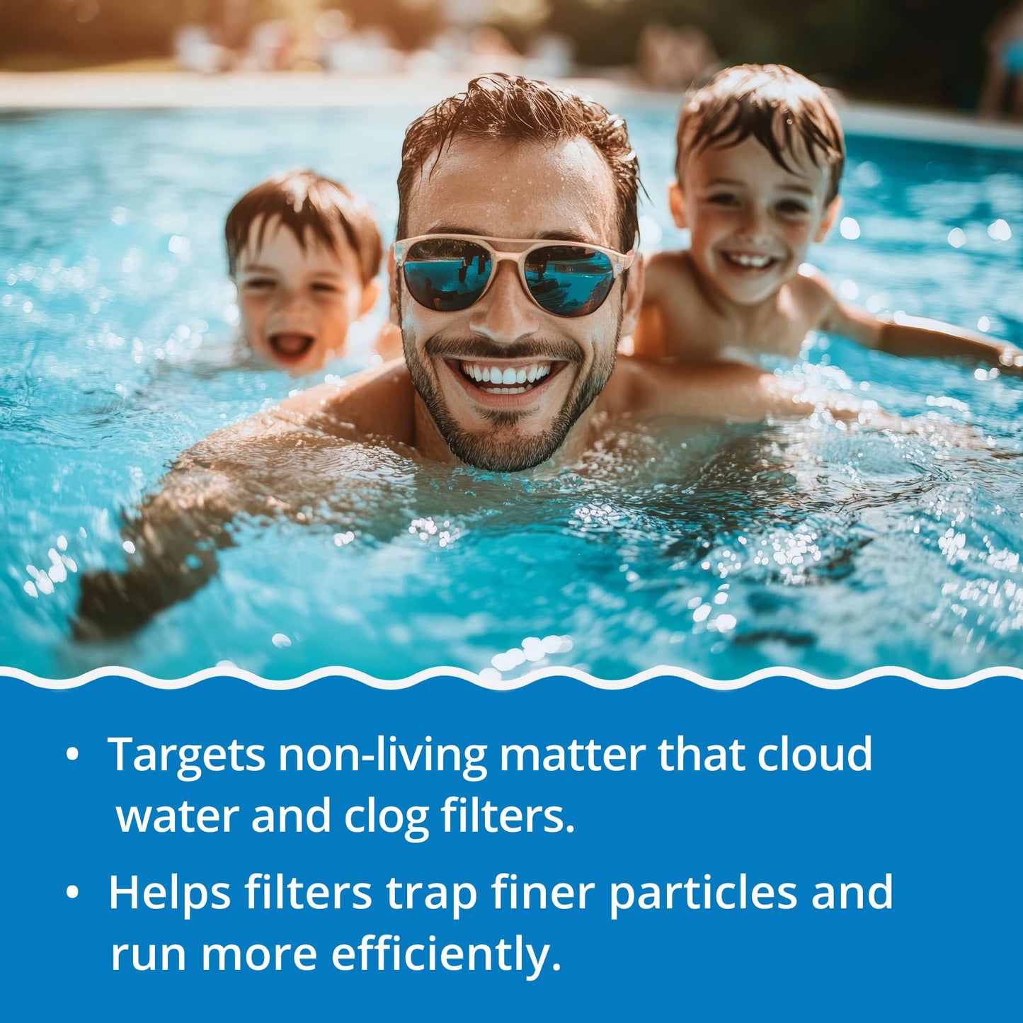 In The Swim - Pure Clear + No Phos - Reduces Phosphates & Removes Non-Living Matter for Clearer Water - 3 Liter - 2-Pack