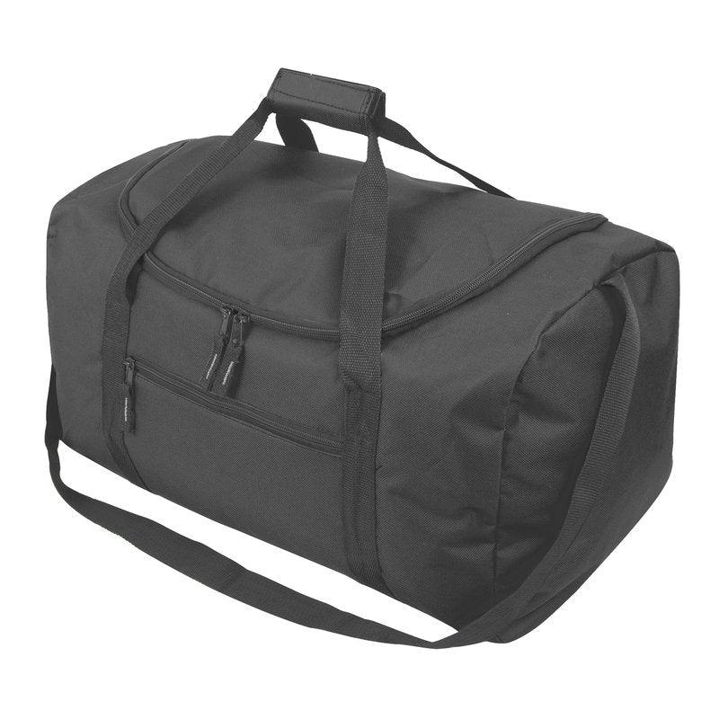 20 Inch, 40 Liter Duffel Bag for Men, Women Travel Weekender Overnight Carry-on Shoulder Duffel Tote Bag (Black)