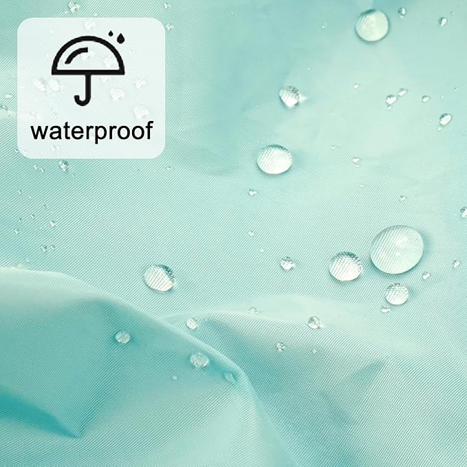 Reusable Shower Cap for Women, Large Waterproof Shower Bonnet with Elastic Band, Washable Bath Hair Cap for Long, Curly Hair, Braids, Daily Shower, Home Spa, Travel(Mint Green)